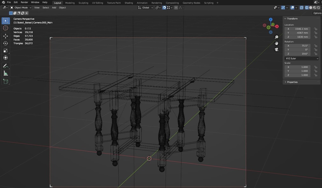 和製フォールディングテーブル