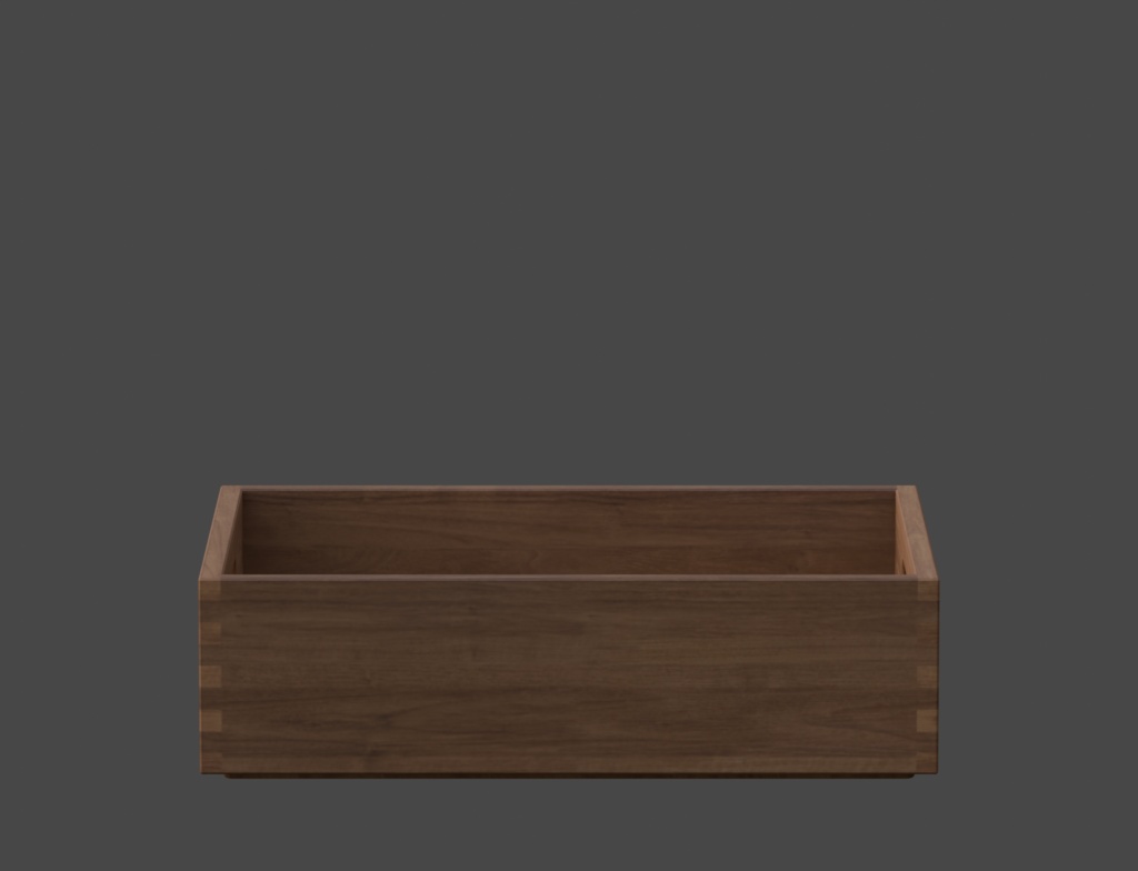 ローポリ_木製ボックス