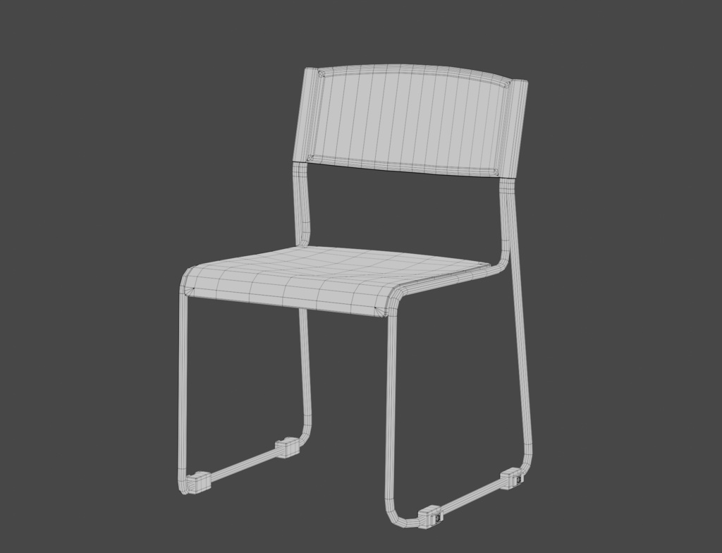 ローポリ_スタッキングチェア