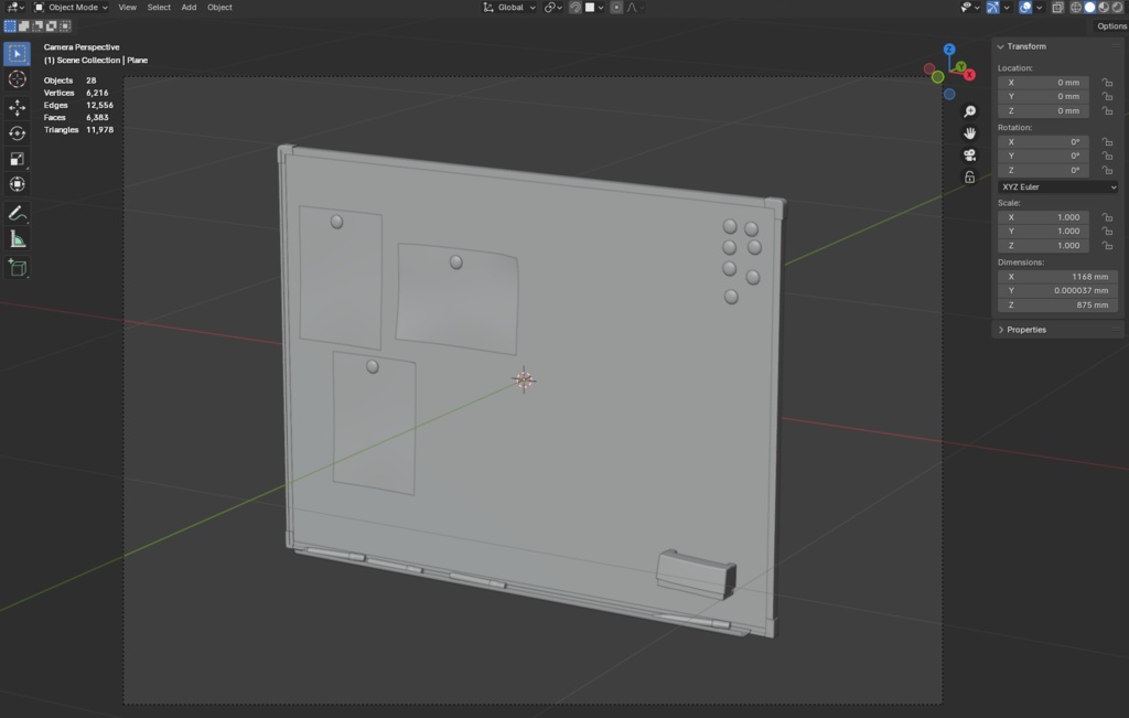 ローポリ_ホワイトボードセット