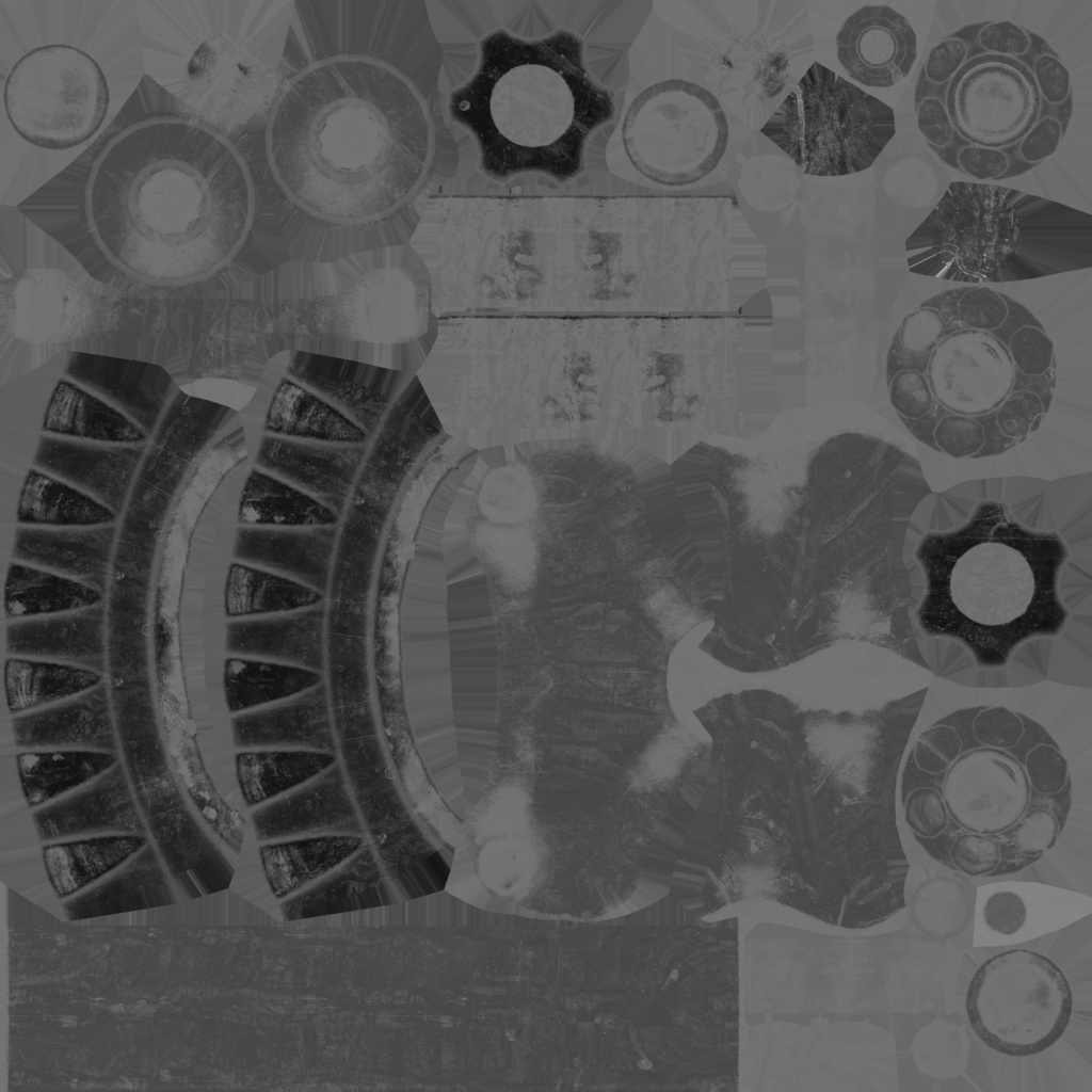 ローポリ_古いキッチン混合水栓