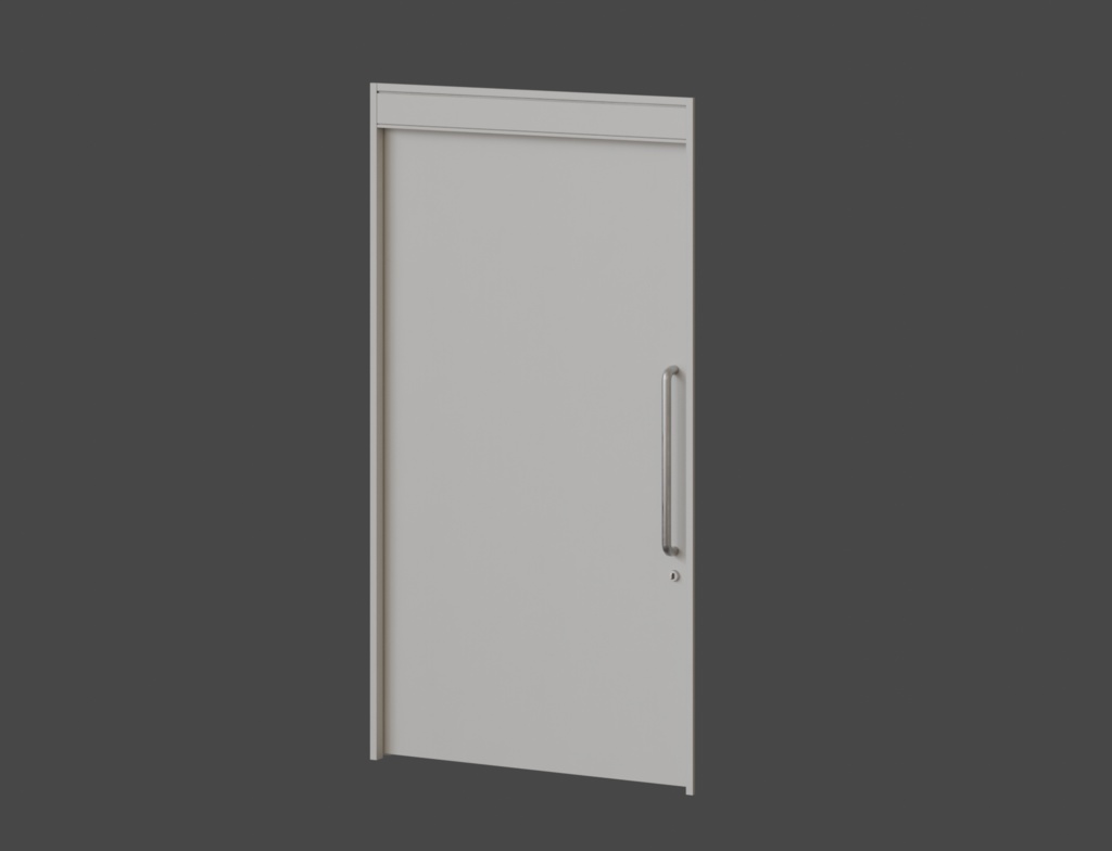 ローポリ_室内用スライドドア(片引吊り戸)