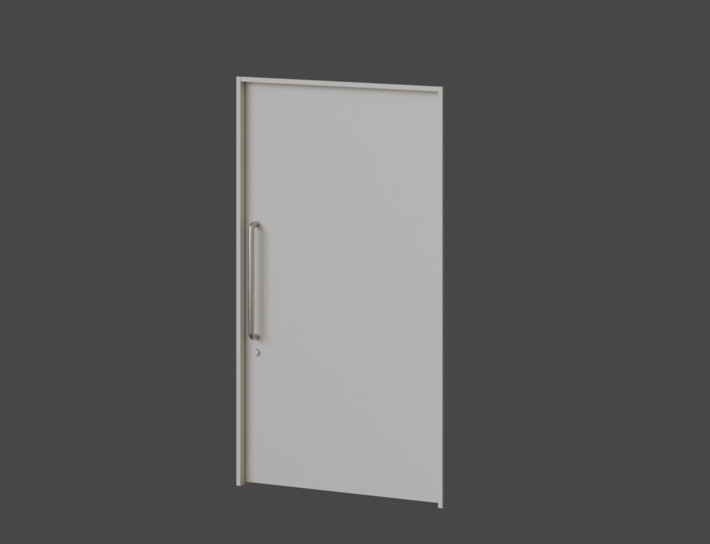 ローポリ_室内用スライドドア(片引吊り戸)