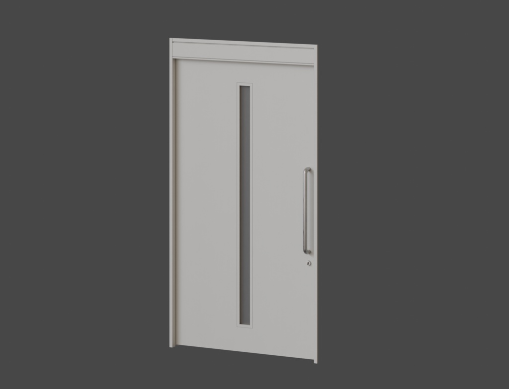 ローポリ_室内用スライドドア(片引吊り戸)