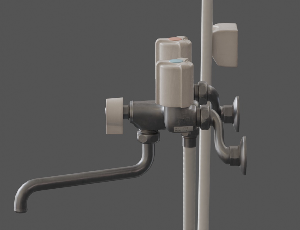 ローポリ_古いシャワーセット