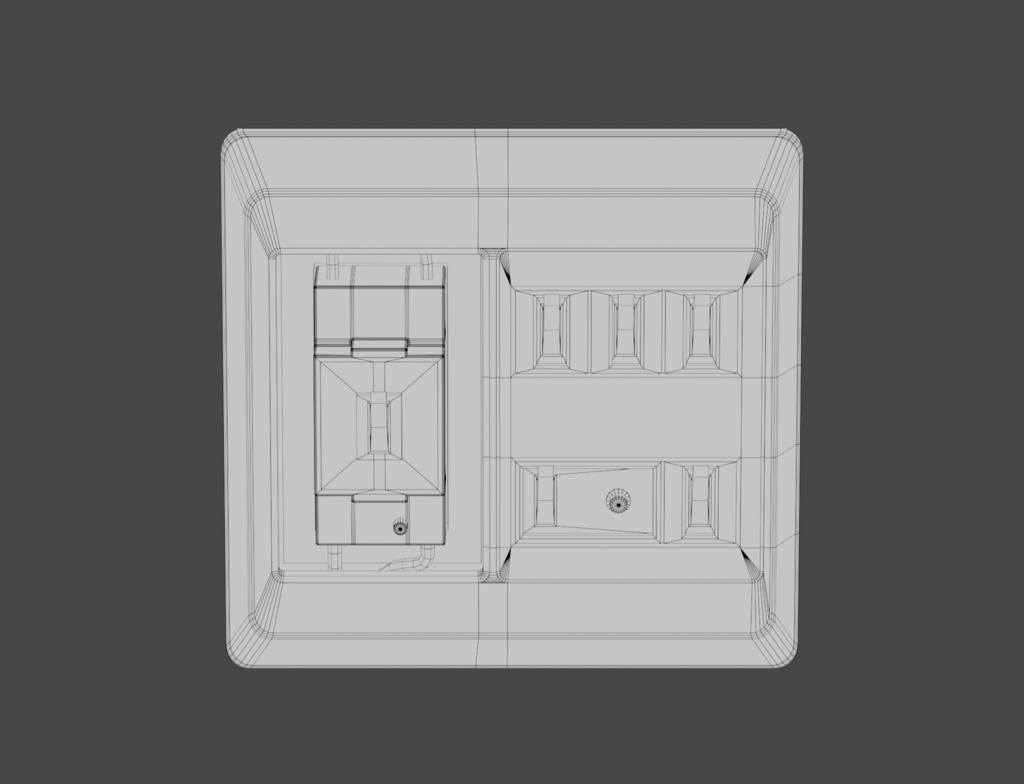 ローポリ_日本製・古い分電盤