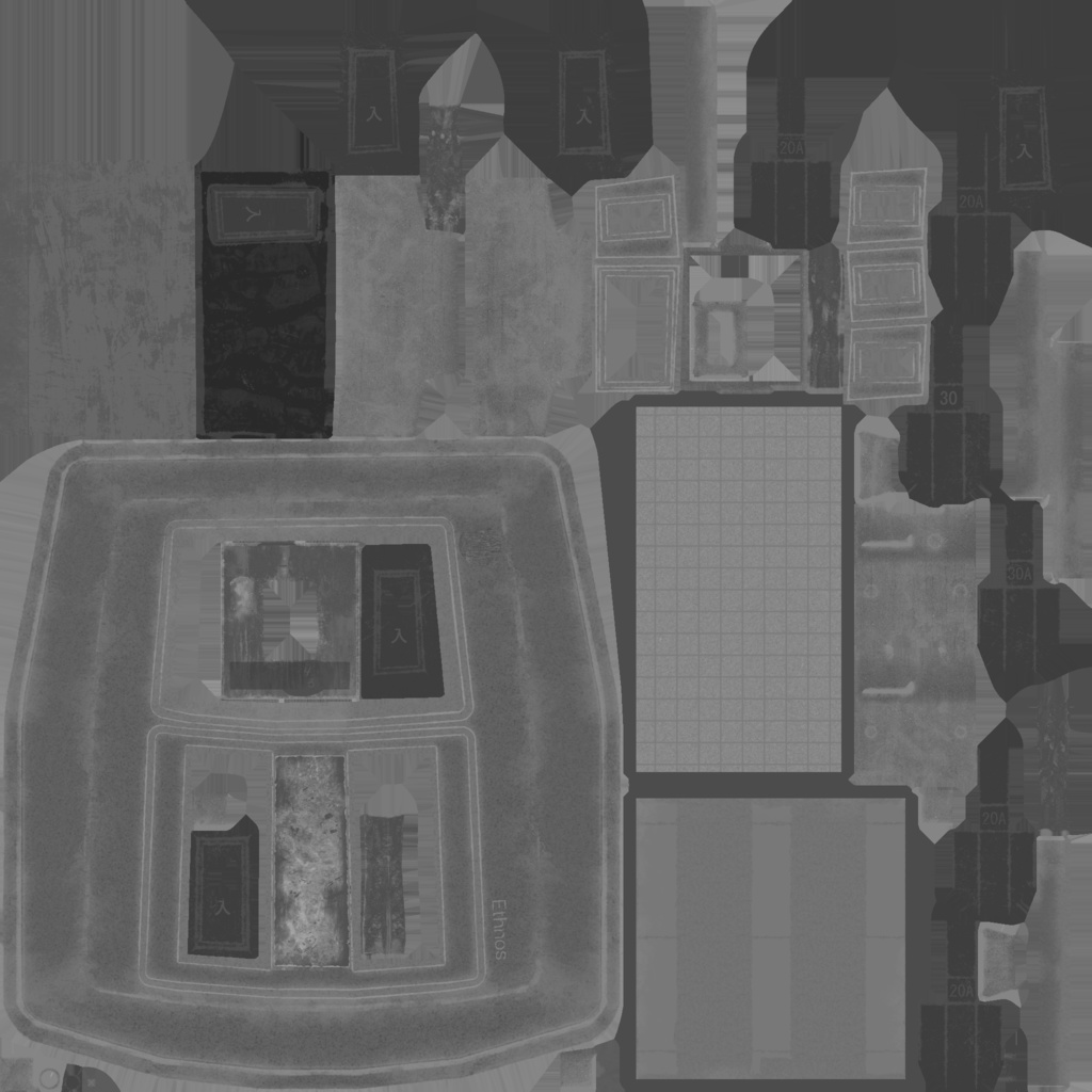 ローポリ_日本製・古い分電盤