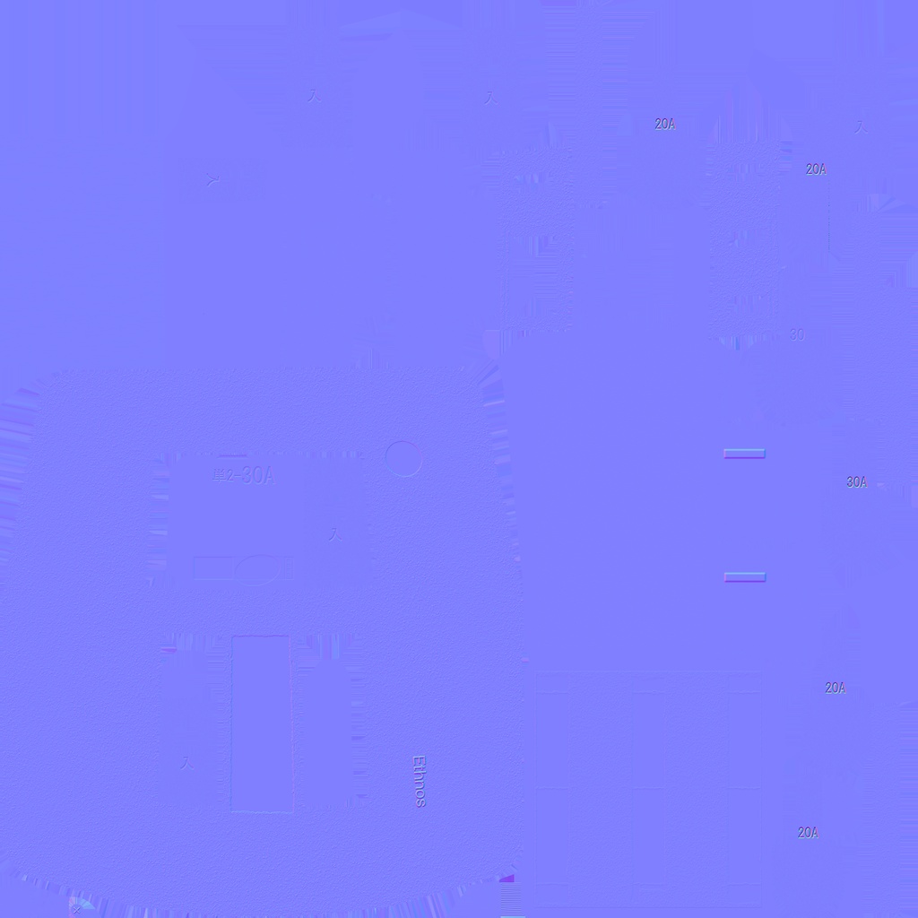 ローポリ_日本製・古い分電盤