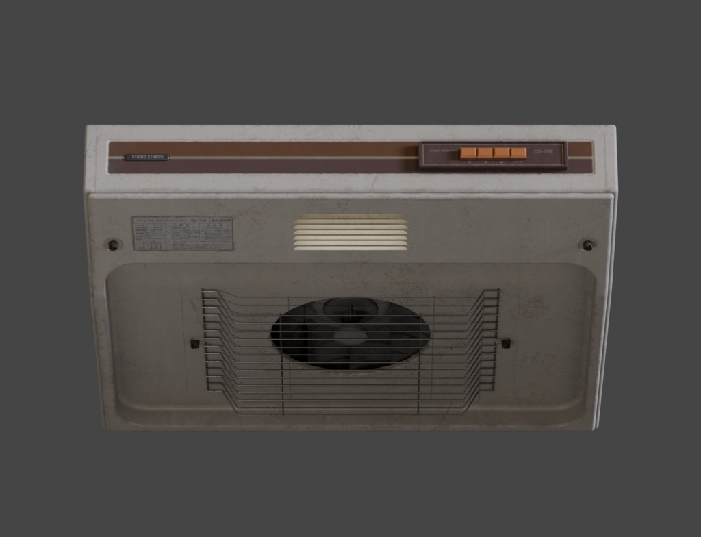 ローポリ_日本製・古いレンジフード