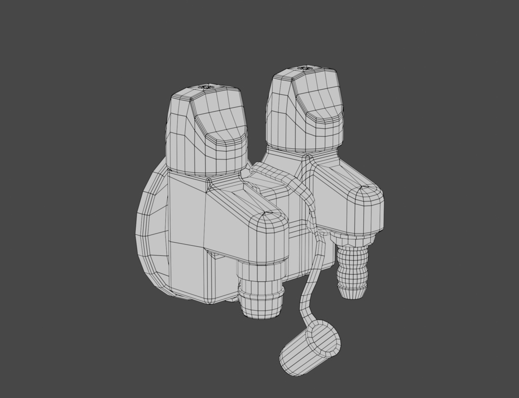 ローポリ_日本製・古いガス栓