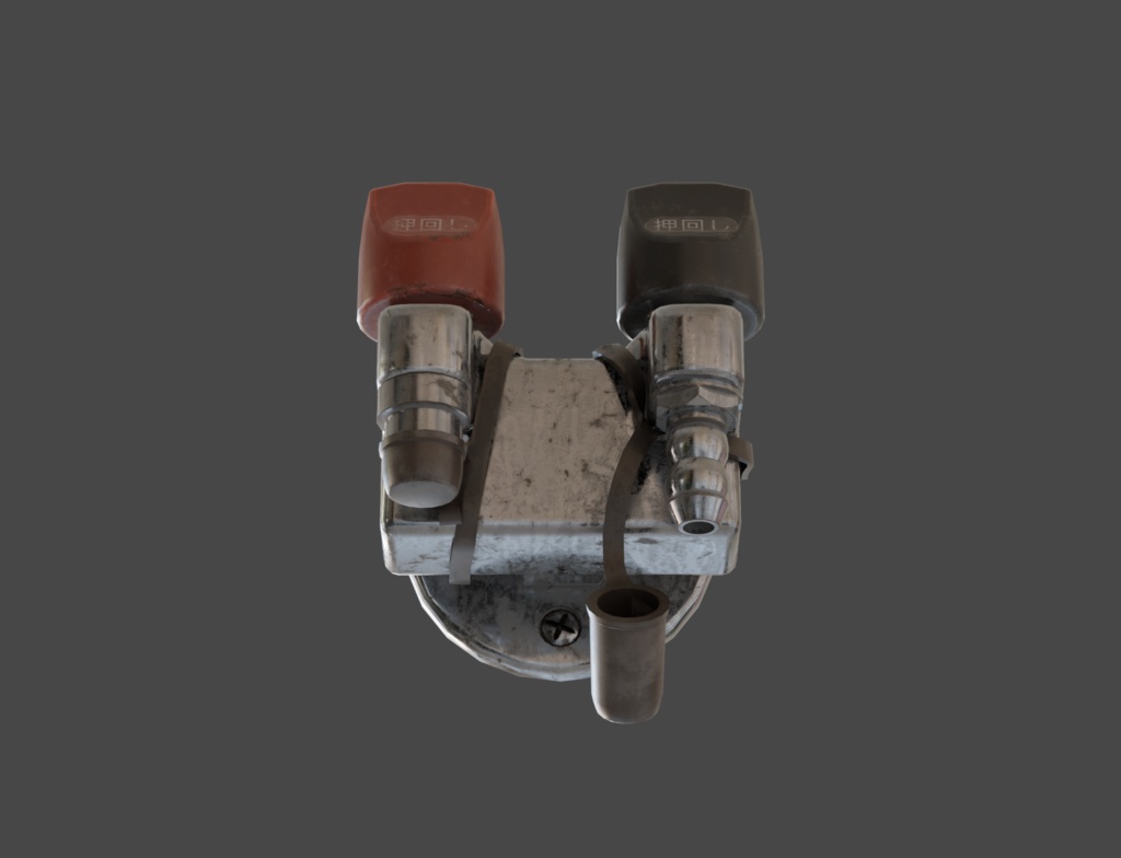 ローポリ_日本製・古いガス栓