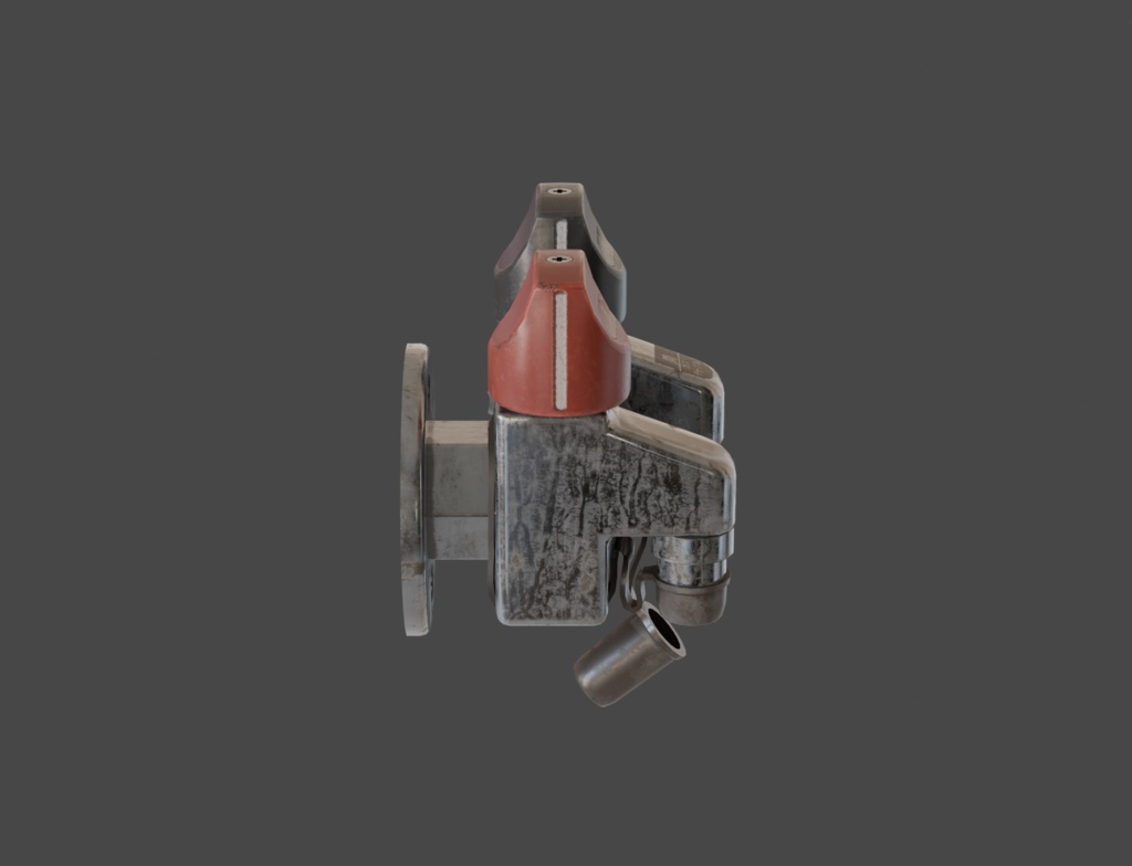 ローポリ_日本製・古いガス栓