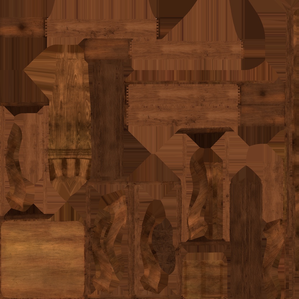 ローポリ_シェーカー教・引出付サイドテーブル