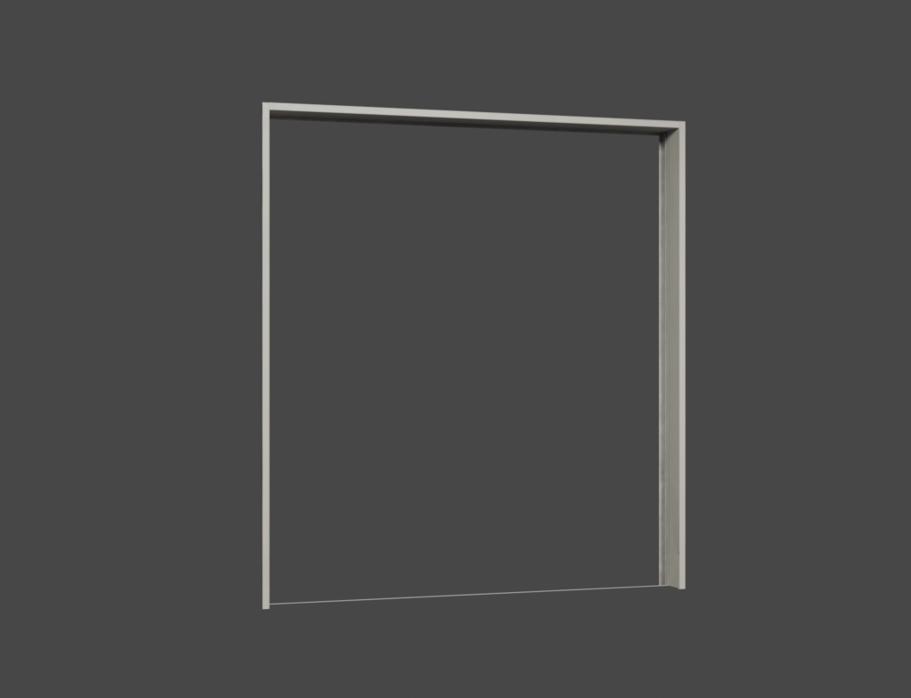 ローポリ_古い引き違いテラス窓