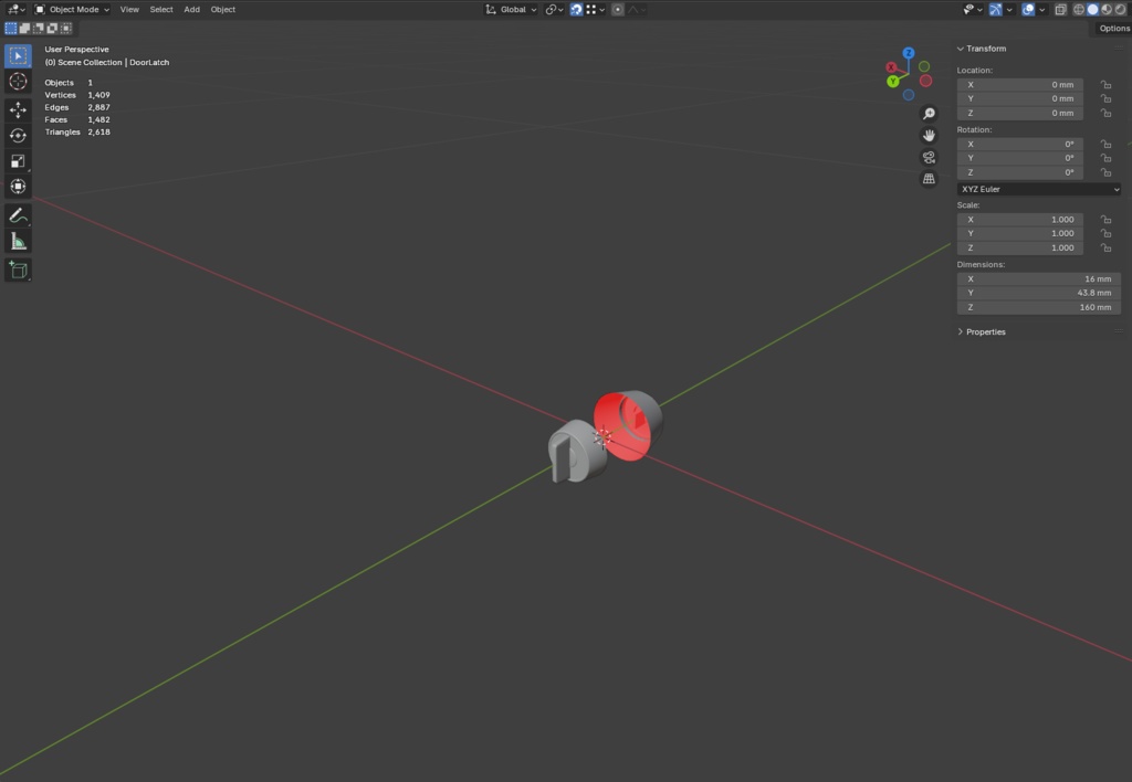 ローポリ_日本のアパート玄関戸