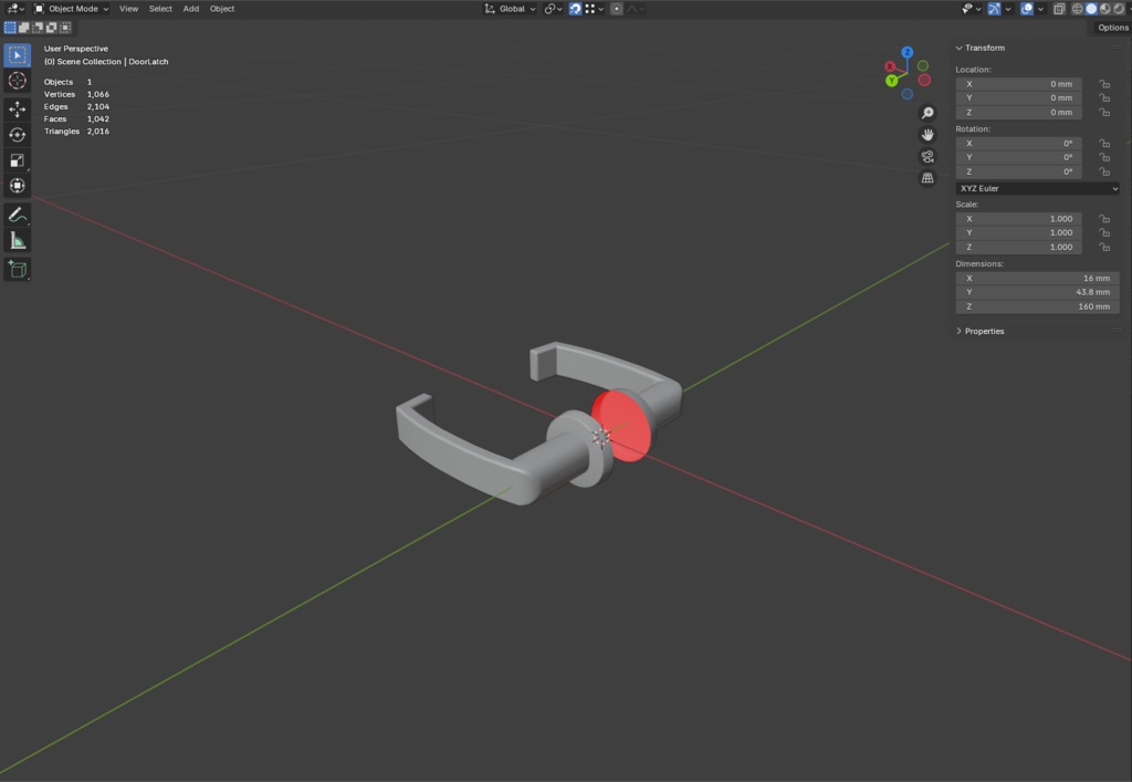 ローポリ_日本のアパート玄関戸