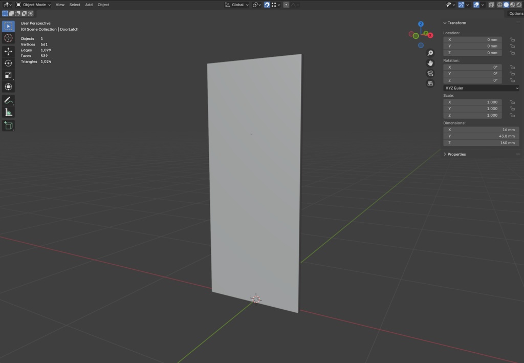 ローポリ_日本のアパート玄関戸