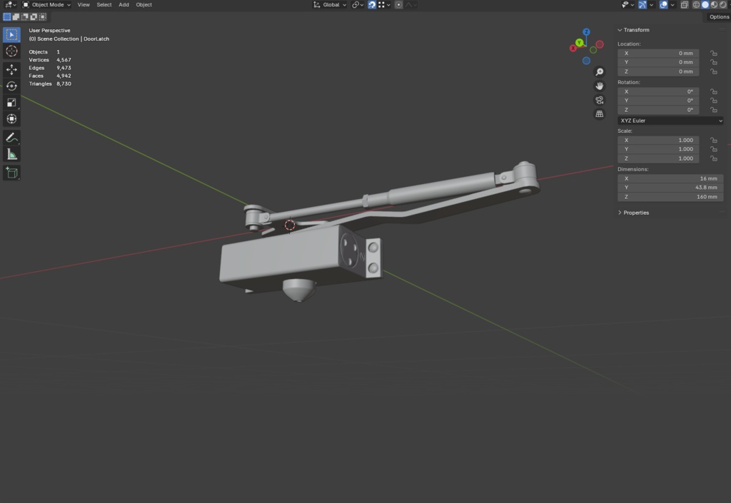 ローポリ_日本のアパート玄関戸