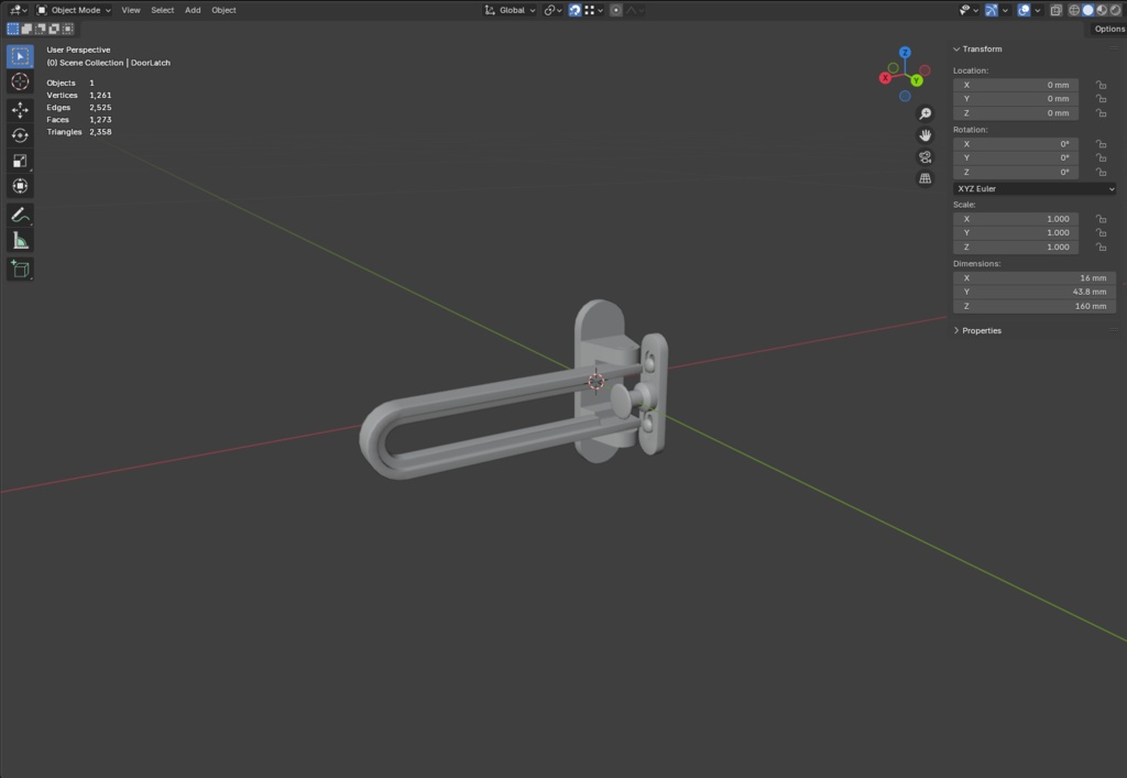 ローポリ_日本のアパート玄関戸