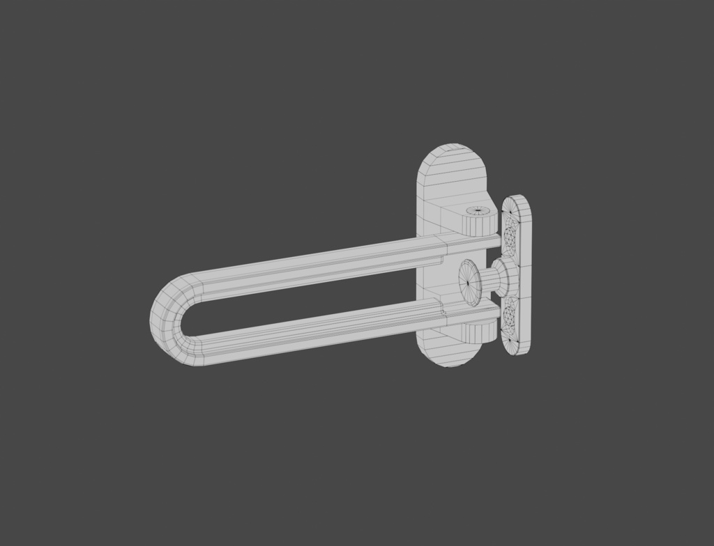 ローポリ_日本のアパート玄関戸