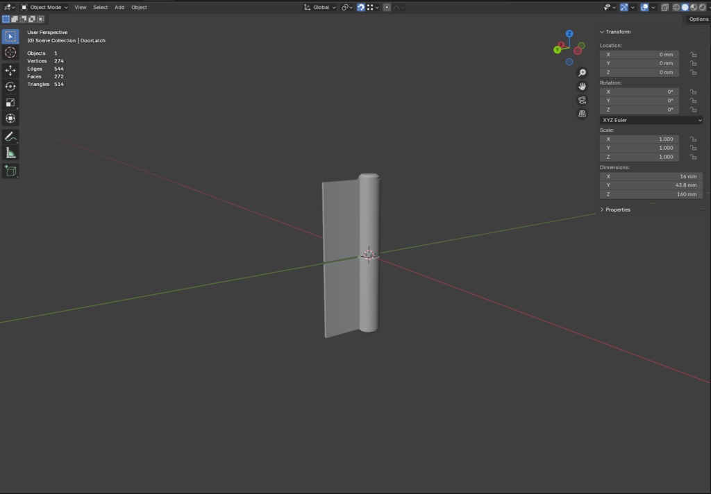 ローポリ_日本のアパート玄関戸