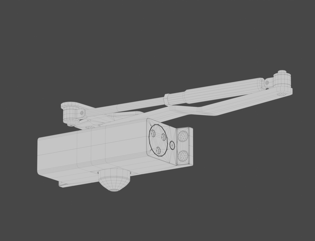 ローポリ_日本のアパート玄関戸