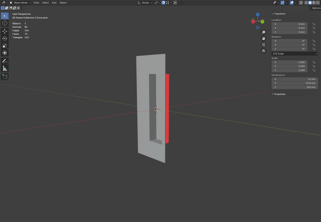 ローポリ_日本のアパート玄関戸