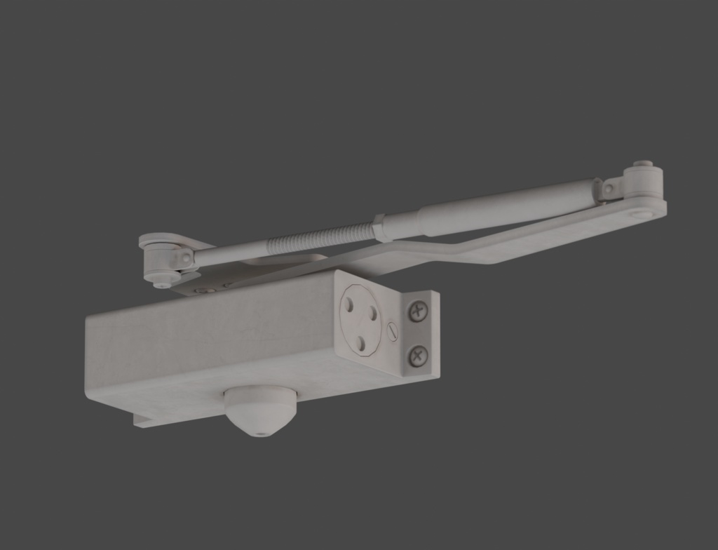 ローポリ_日本のアパート玄関戸