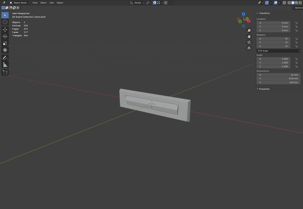 ローポリ_日本のアパート玄関戸