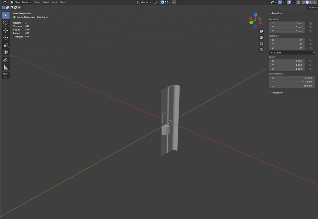 ローポリ_日本のアパート玄関戸