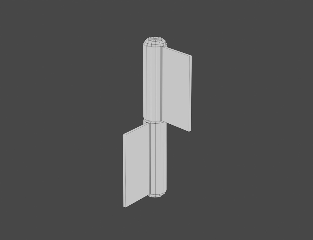 ローポリ_日本のアパート玄関戸