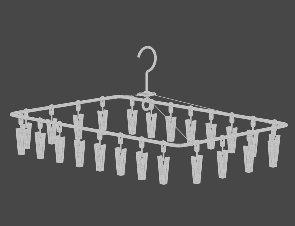 ローポリ_屋外物干しセット