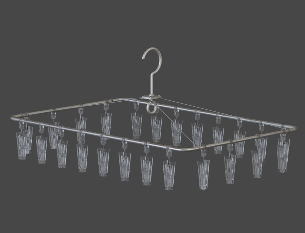 ローポリ_屋外物干しセット