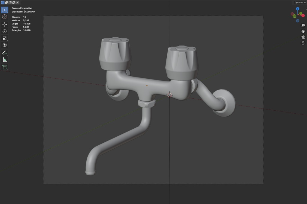 ローポリ_古いシステムキッチン