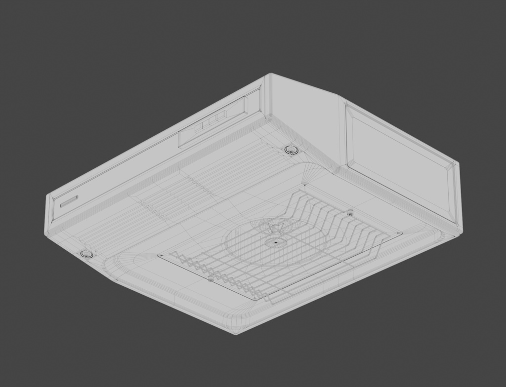 ローポリ_古いシステムキッチン