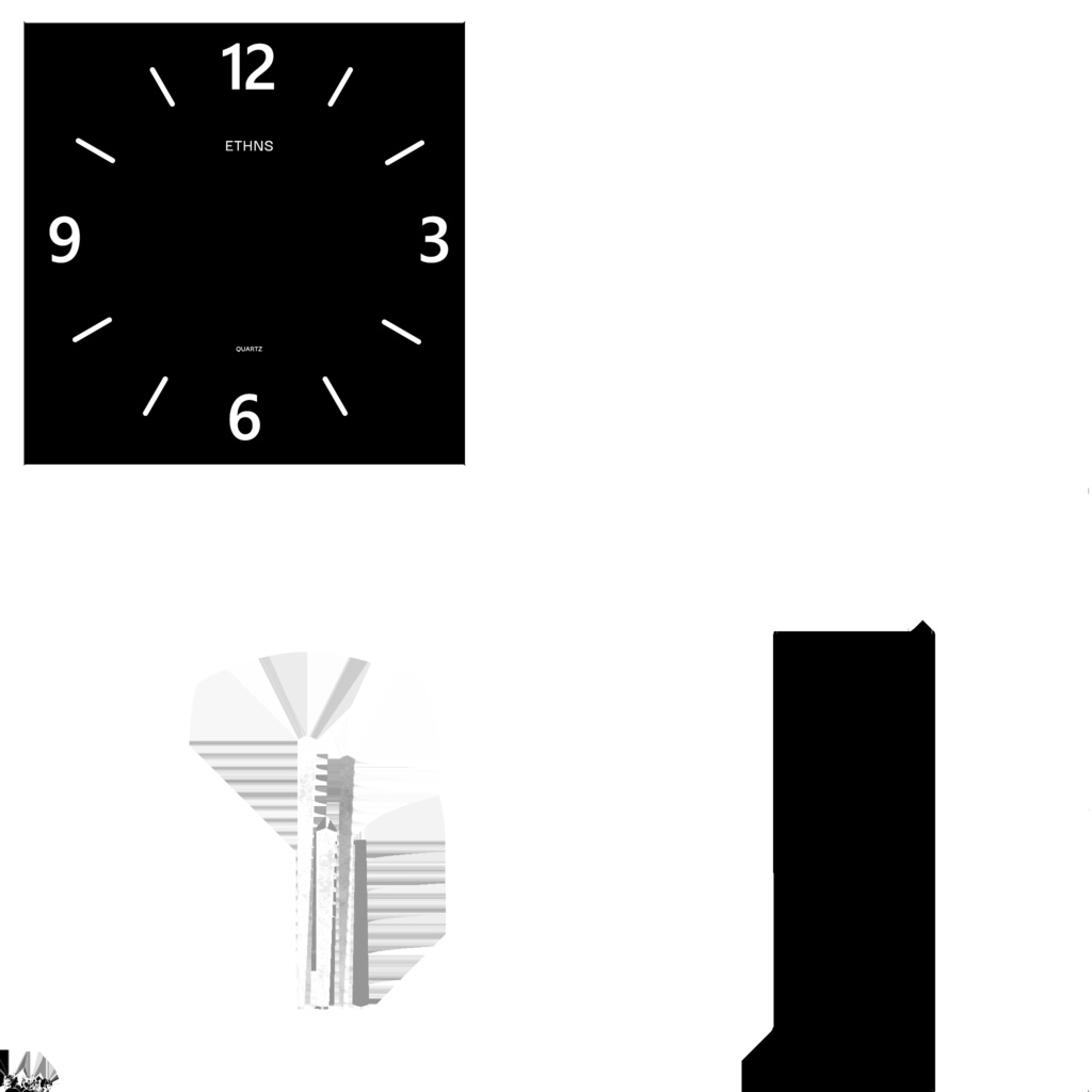 ローポリ_古い壁掛時計