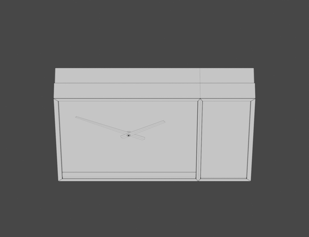 ローポリ_古い壁掛時計