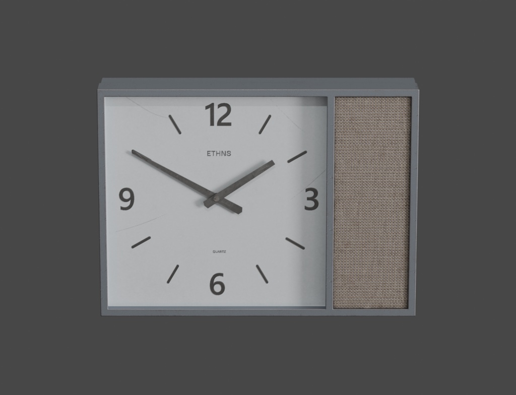 ローポリ_古い壁掛時計