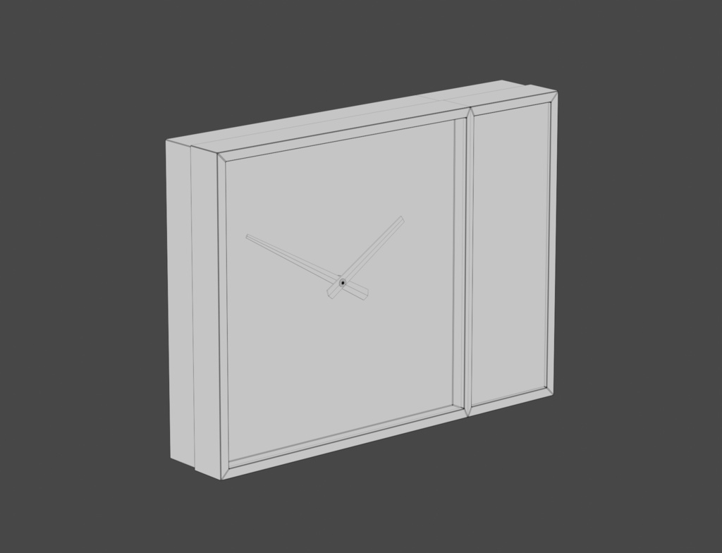 ローポリ_古い壁掛時計