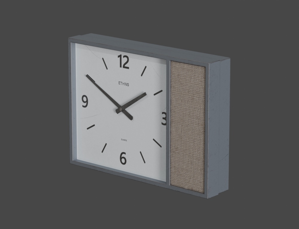 ローポリ_古い壁掛時計