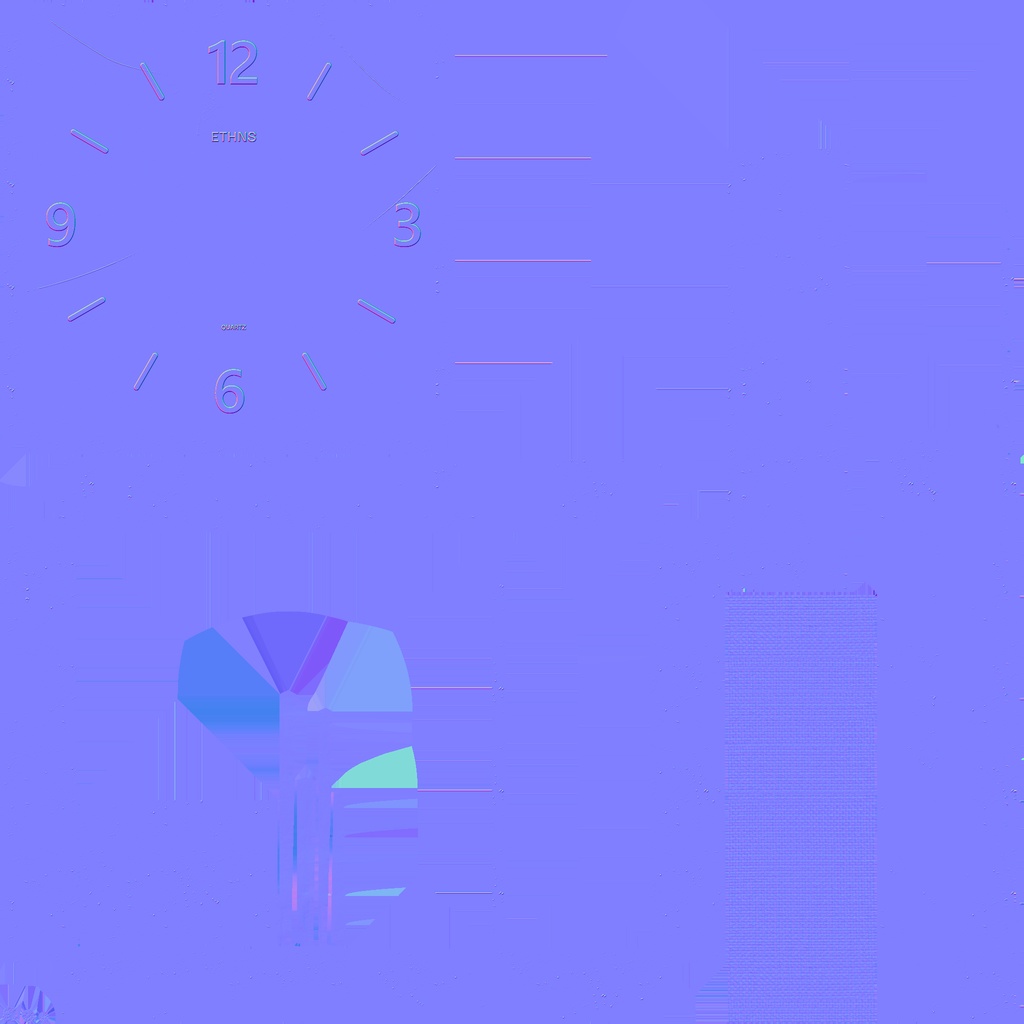 ローポリ_古い壁掛時計