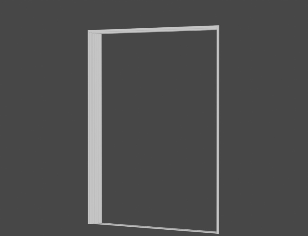 ローポリ_古い日本の室内戸