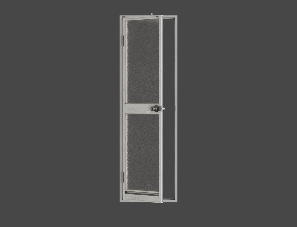 ローポリ_古い日本の室内戸