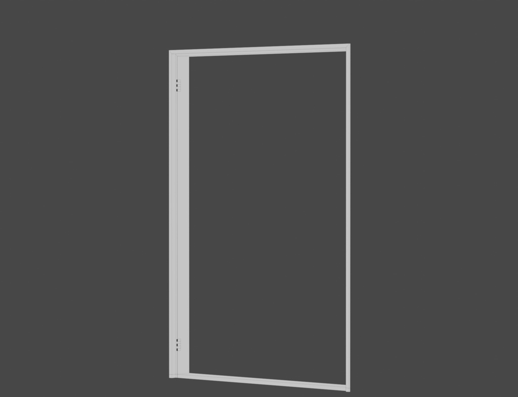 ローポリ_古い日本の室内戸