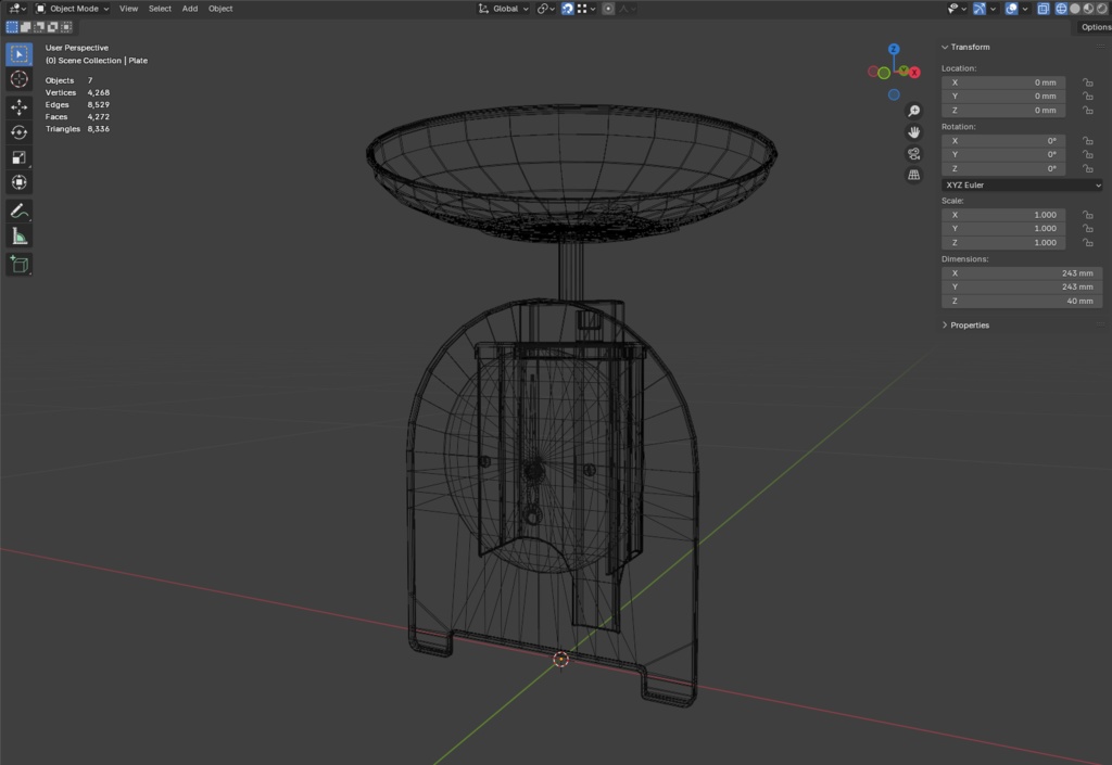 ローポリ_古いキッチンスケール