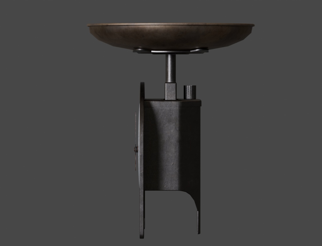 ローポリ_古いキッチンスケール