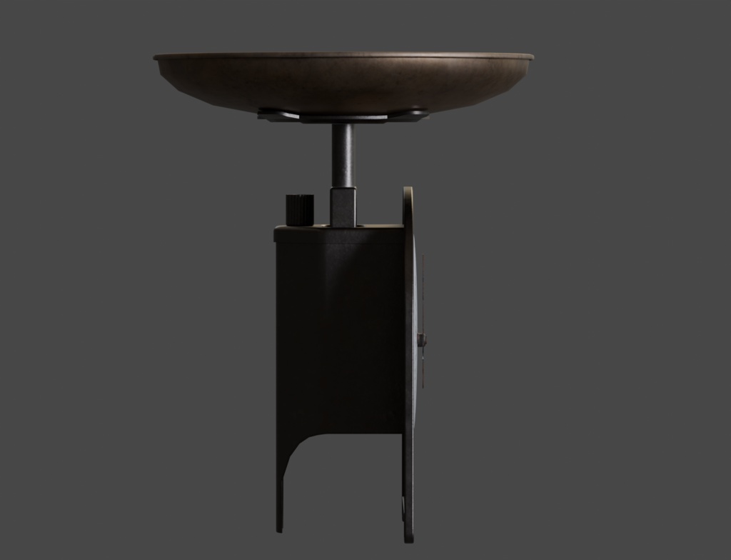 ローポリ_古いキッチンスケール