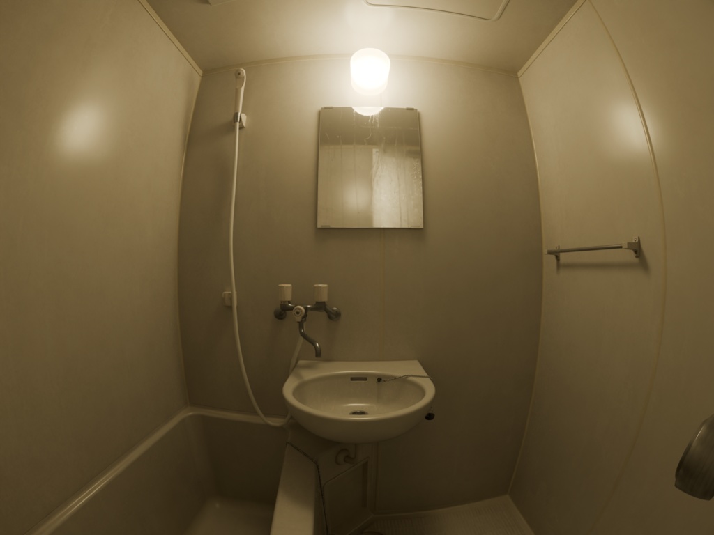 ローポリ_古いユニットバス