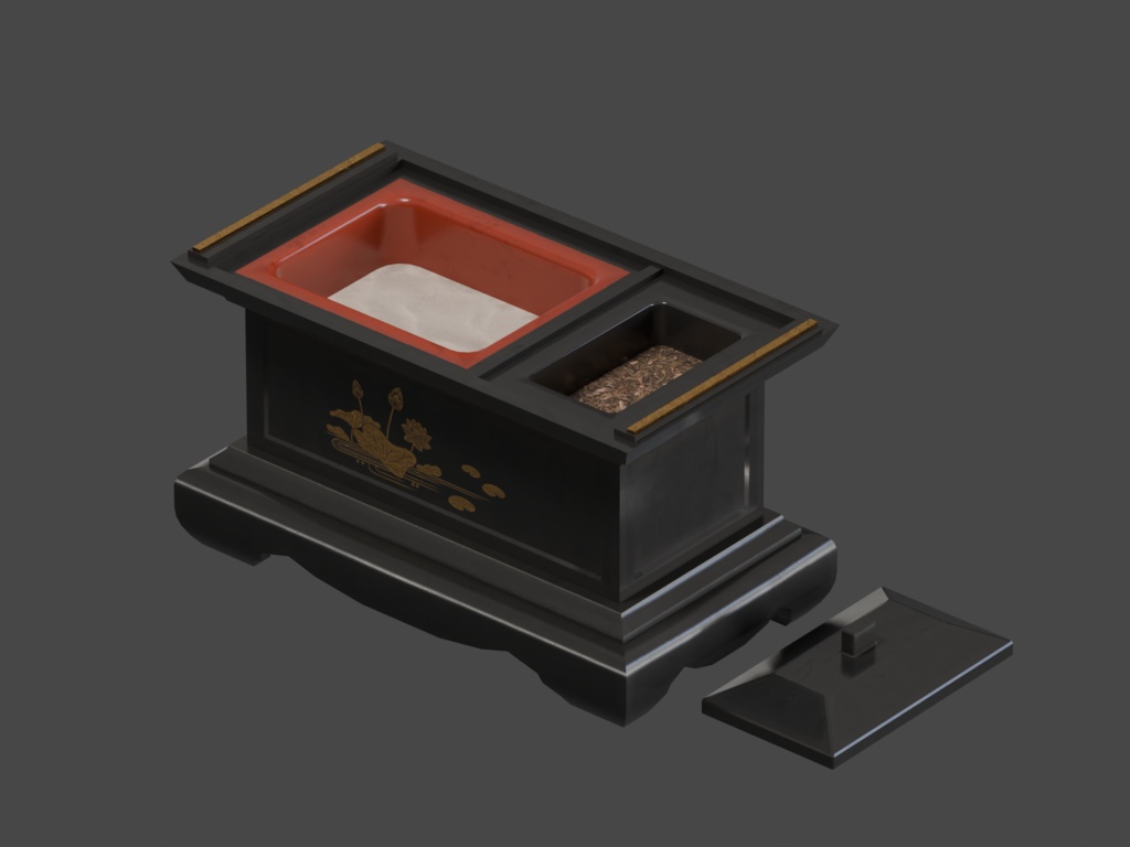 ローポリ_焼香炉