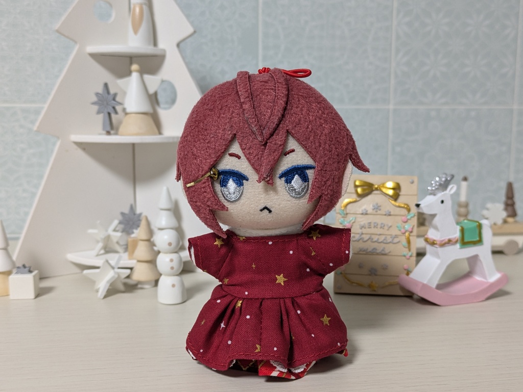 ウィンターホリデーワンピ（赤）